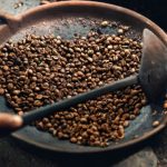 Coffee Beans - Coffee Beans on Round Wok