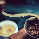 Coffee Beans - Selective Focus Photography of Vintage Brown and Gray Coffee Grinder